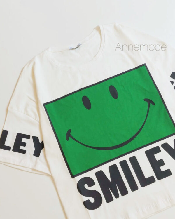 تیشرت اُور سایز smiley کد 0010 - تصویر 2