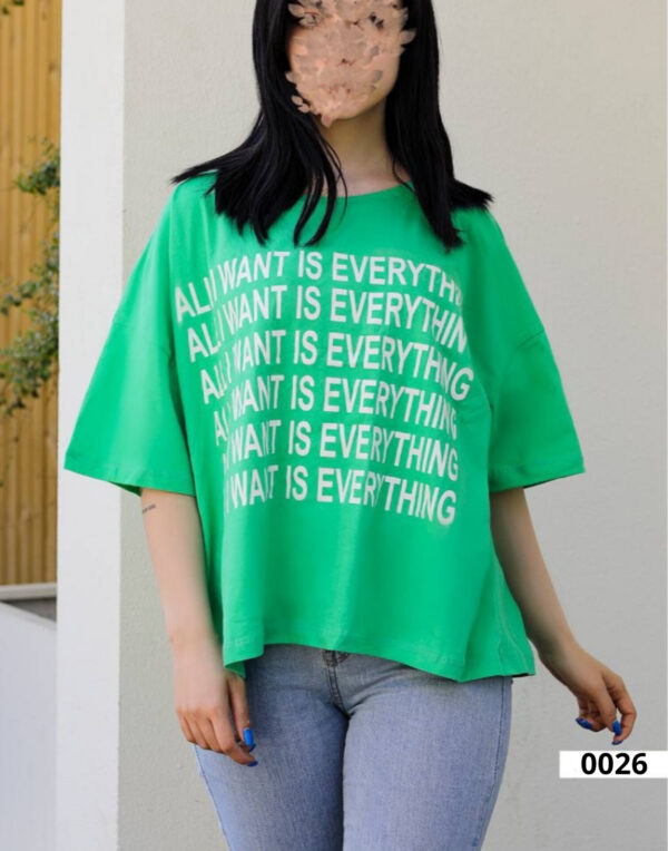تیشرت اُوِرسایز every thing کد 0026 - تصویر 11